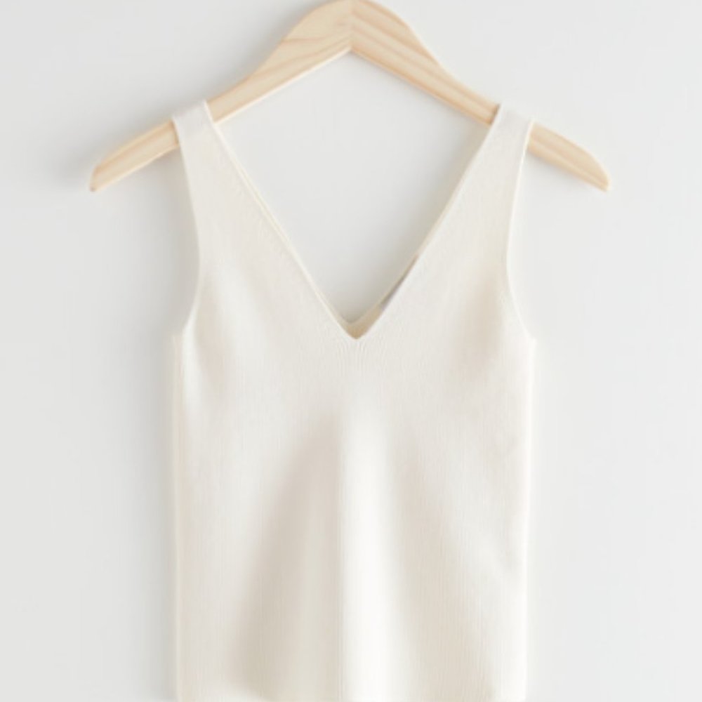 Other Stories Rib Knitted Tank Top, XS